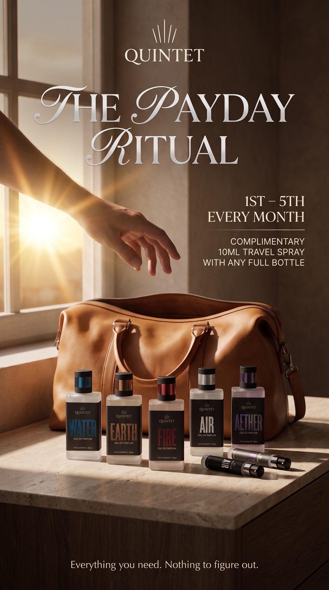 The Payday Ritual campaign poster, vertical story format